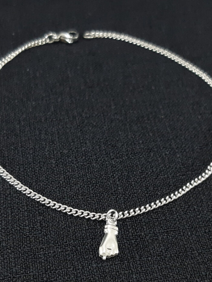 Tornozeleira elo grumet com figa