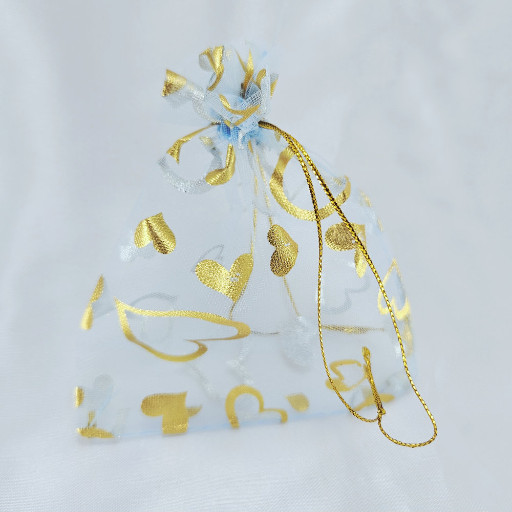 Saquinho de organza estampa coração - Imagem 3