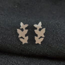 Brinco borboletas tripla liso