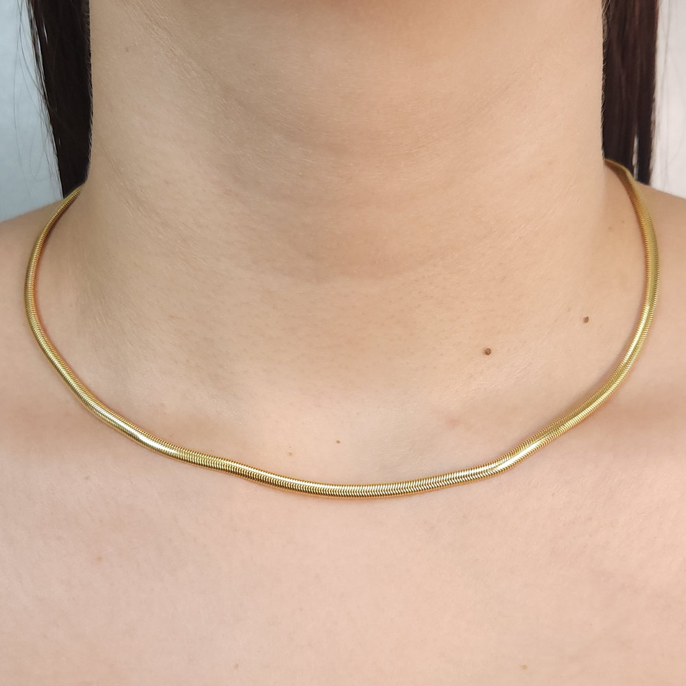 Gargantilha chocker rabo de rato