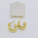 Brinco curvado dourado