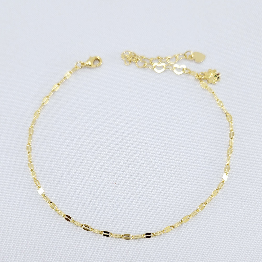 Tornozeleira trevo com pedrinhas - Imagem 2