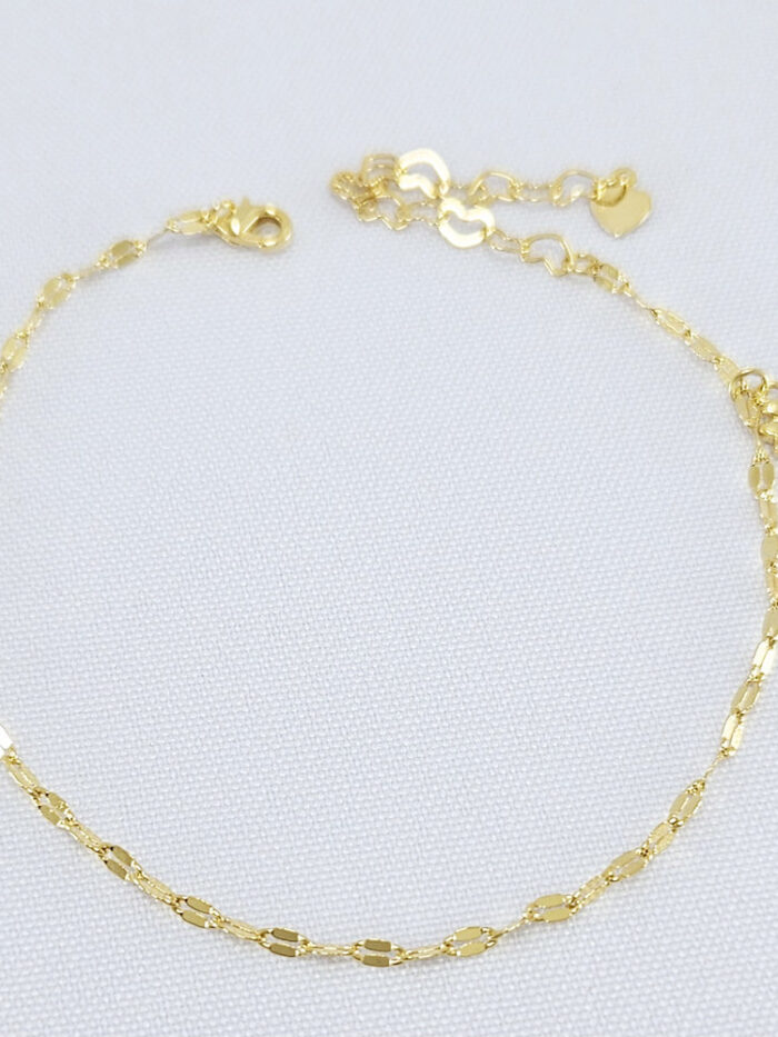 Tornozeleira trevo com pedrinhas