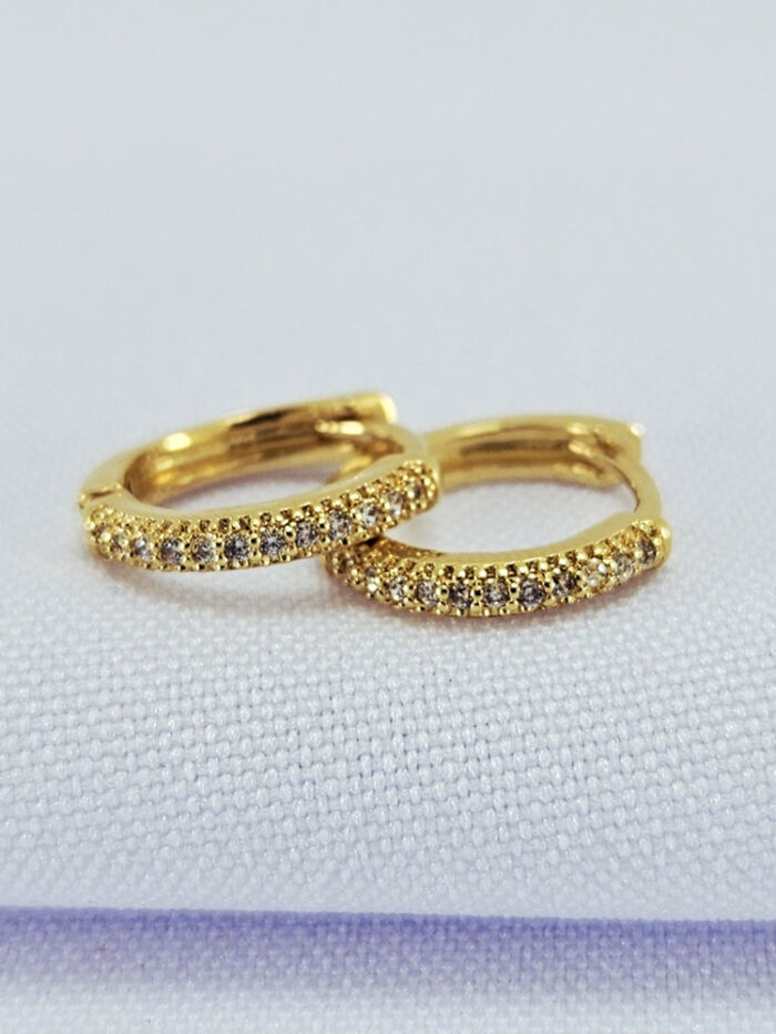 Argola fio cravejado em zircônia - IVO PITA