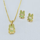 Conjunto infantil labubu verde