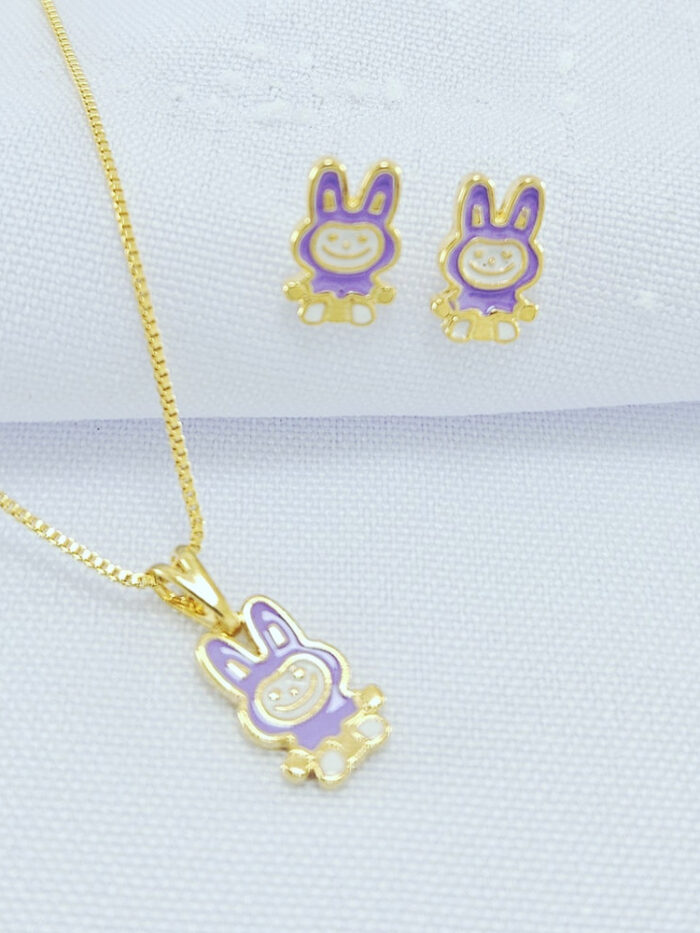 Conjunto labubu lilás