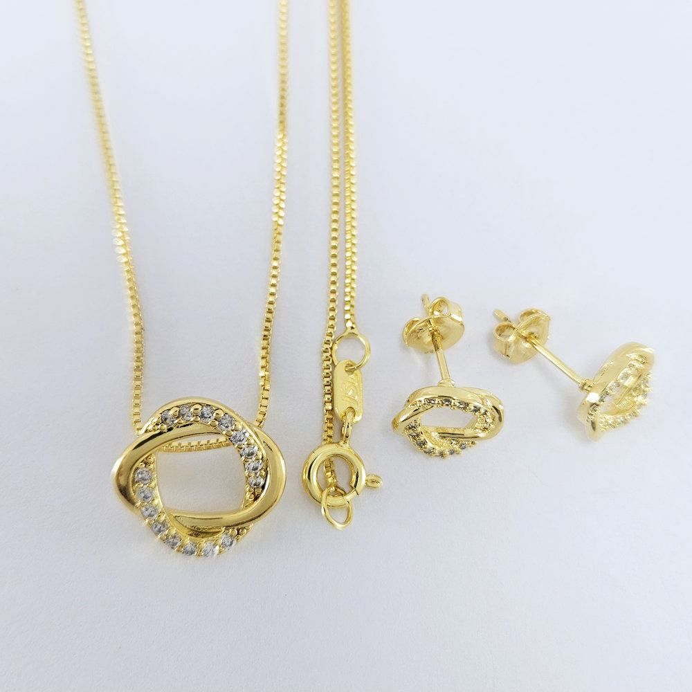 Conjunto circulo ondulado com microzircônias