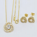 Conjunto círculo entrelaçados com microzircônia