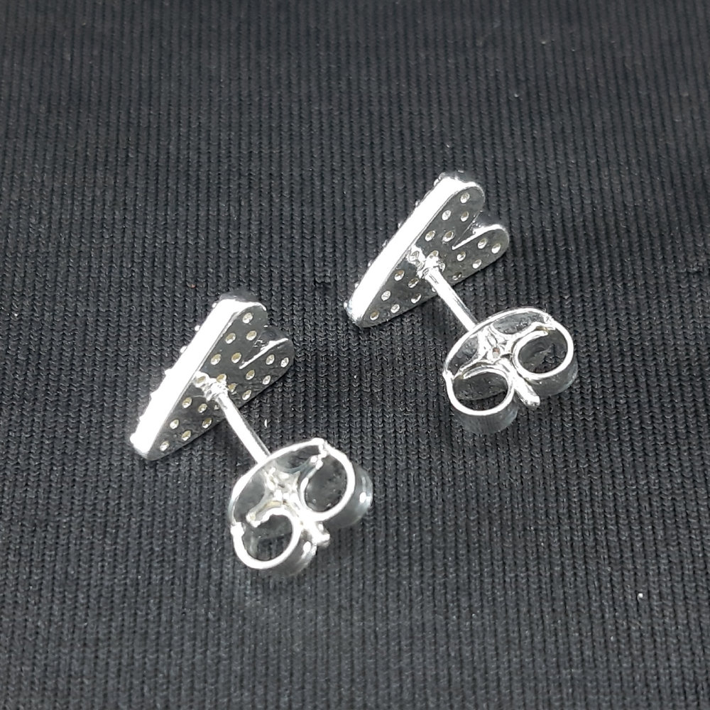 Brinco coração cravejado - Imagem 2