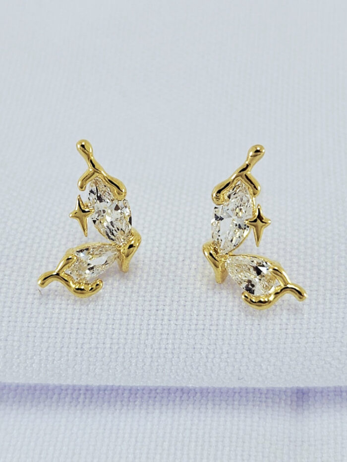 Brinco cristal detalhado