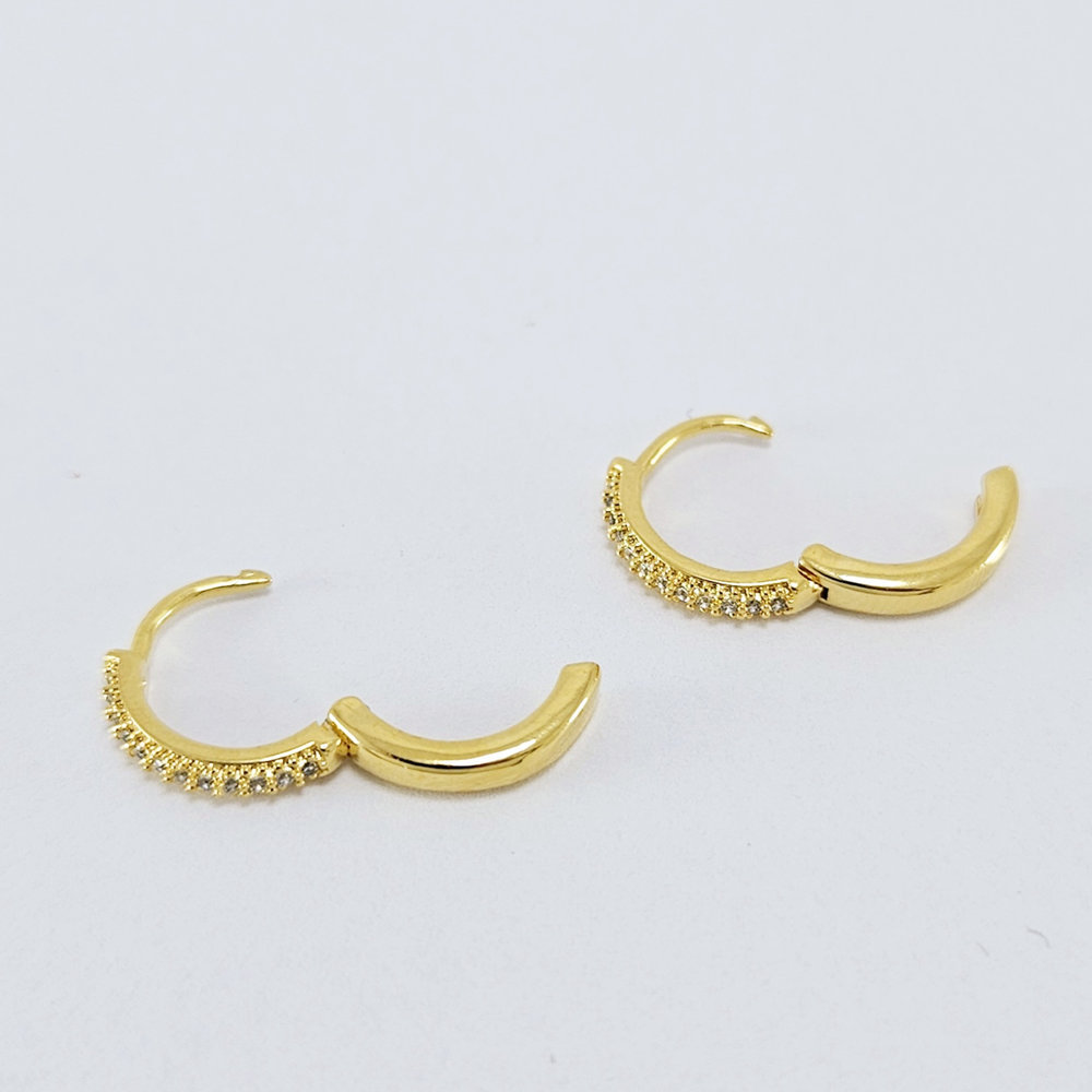 Argolinha fio cravejado - Imagem 2