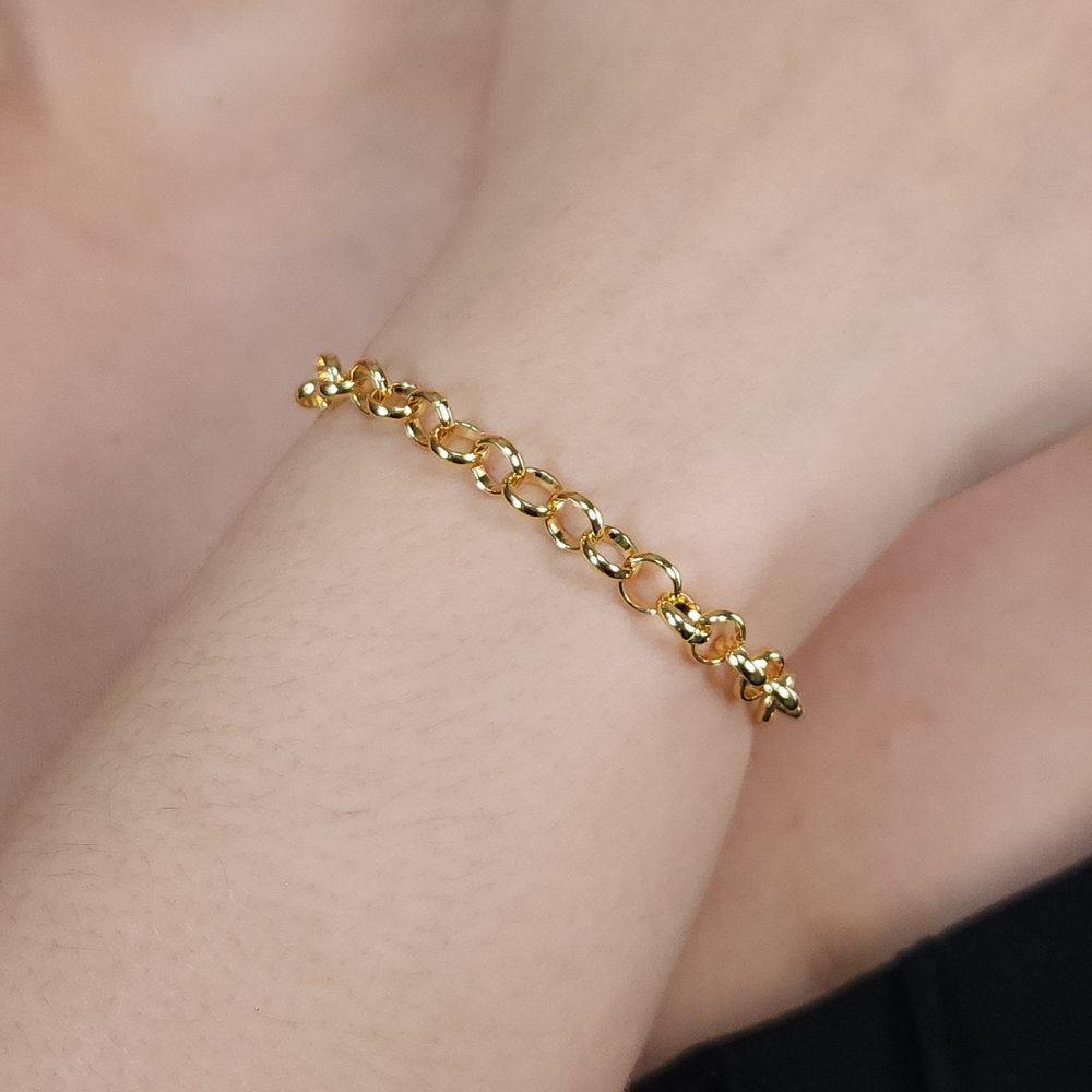 Pulseira corrente elo português