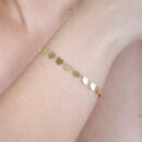 Pulseira coração chapeado