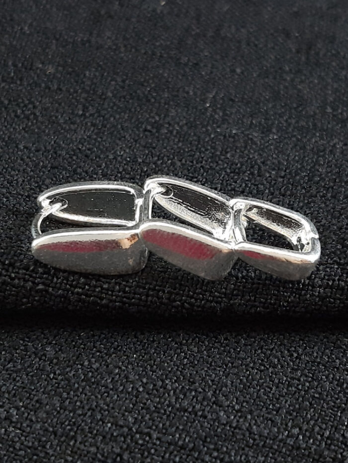 Trio de brinco argola quadrada