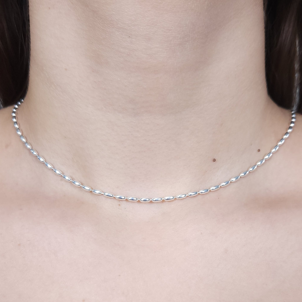 Gargantilha chocker elo oval