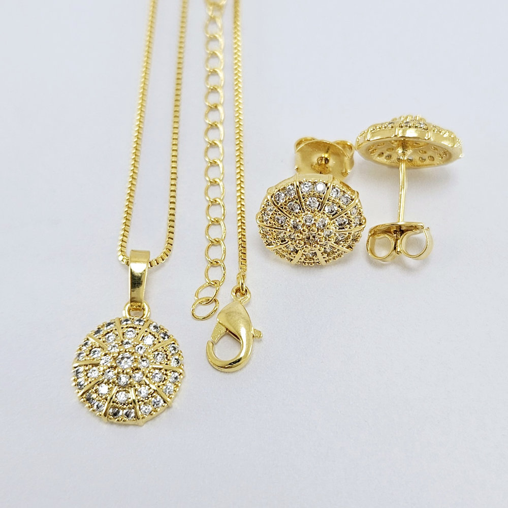 Conjunto Redondo Cravejado