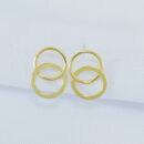 Brinco dois circulos entrelaçados