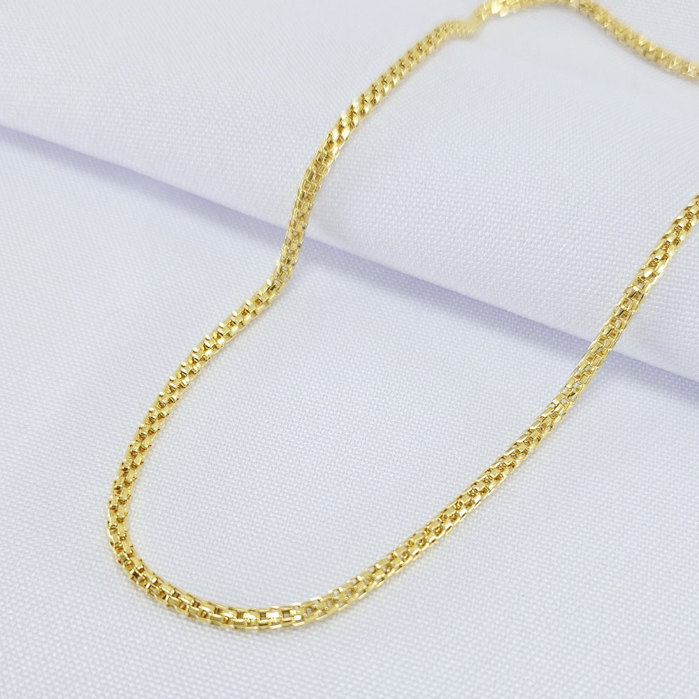 Gargantilha estilo malha