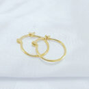 Argola fio liso fechado