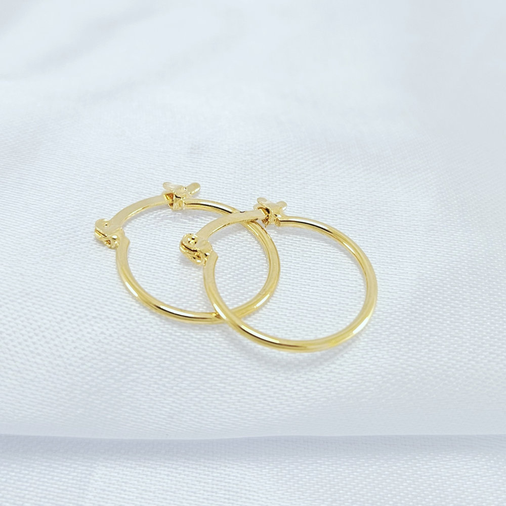 Argola fio liso fechado