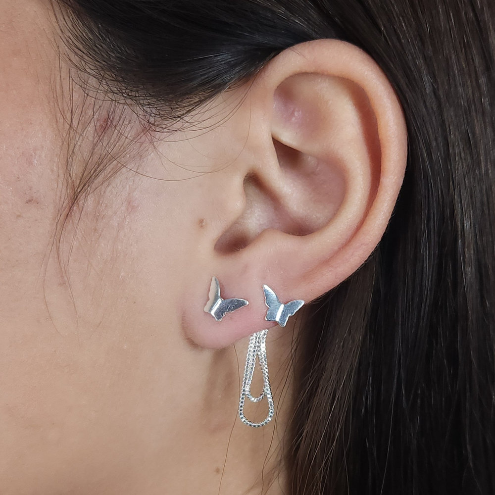 Brinco duo borboleta