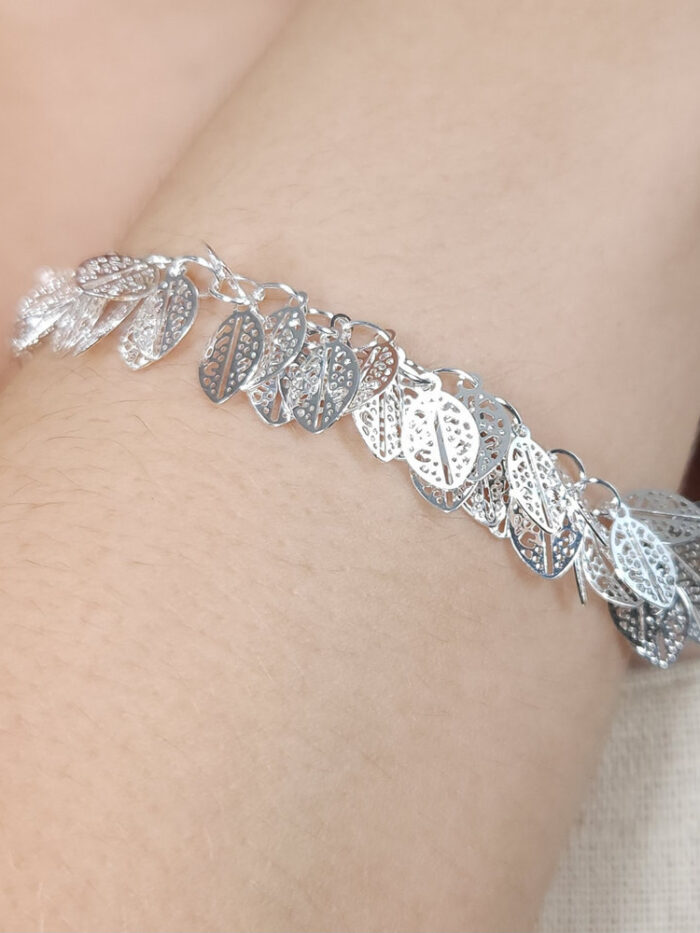 Pulseira ramo de folhas