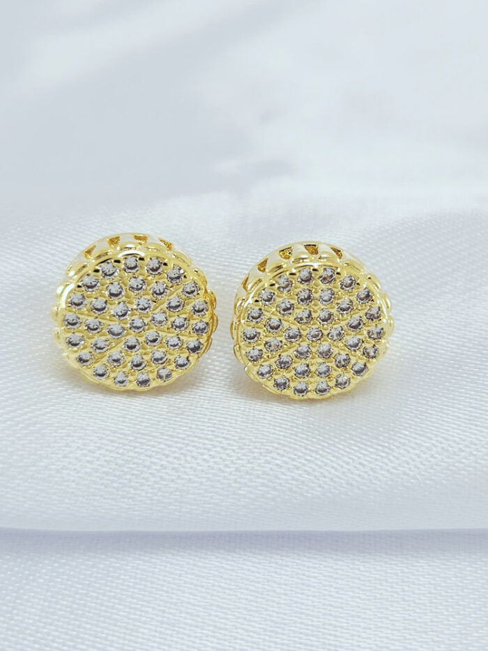 Brinco circular cravejado