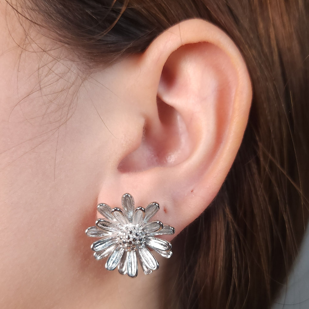 Brinco flor girassol