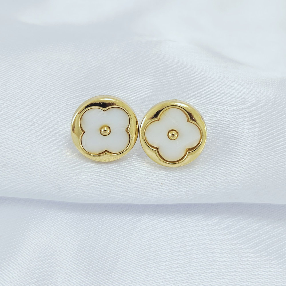 Brinco trevo borda lisa redonda - Imagem 3