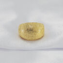 Anel boleado com detalhe fosco