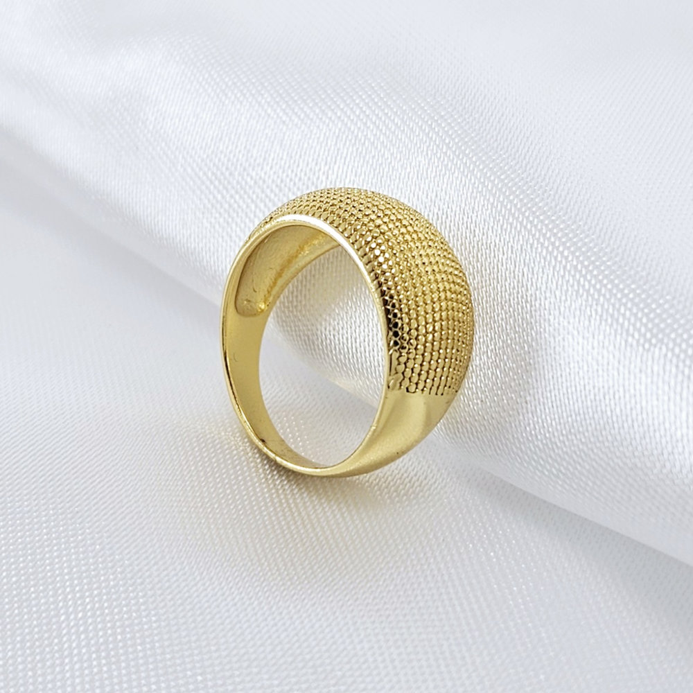 Anel pontilhado fosco