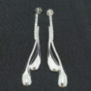 Brinco riviera estilo gota dupla