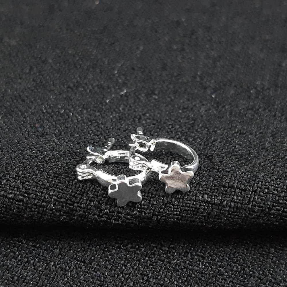 Argolinha com estrela liso