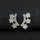 Brinco fio riviera com detalhe em estrela