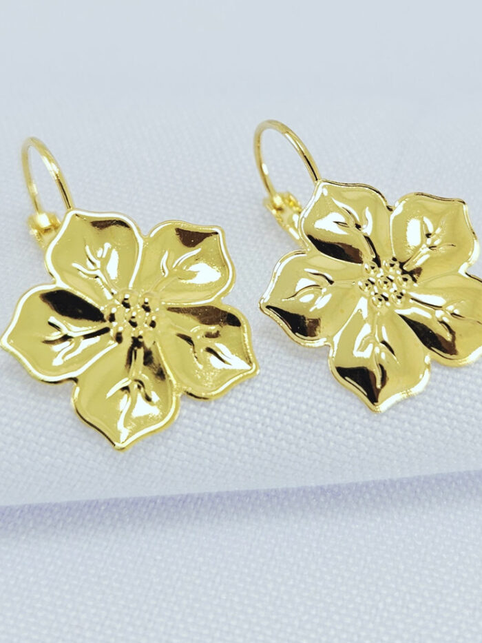Brinco gancho flor