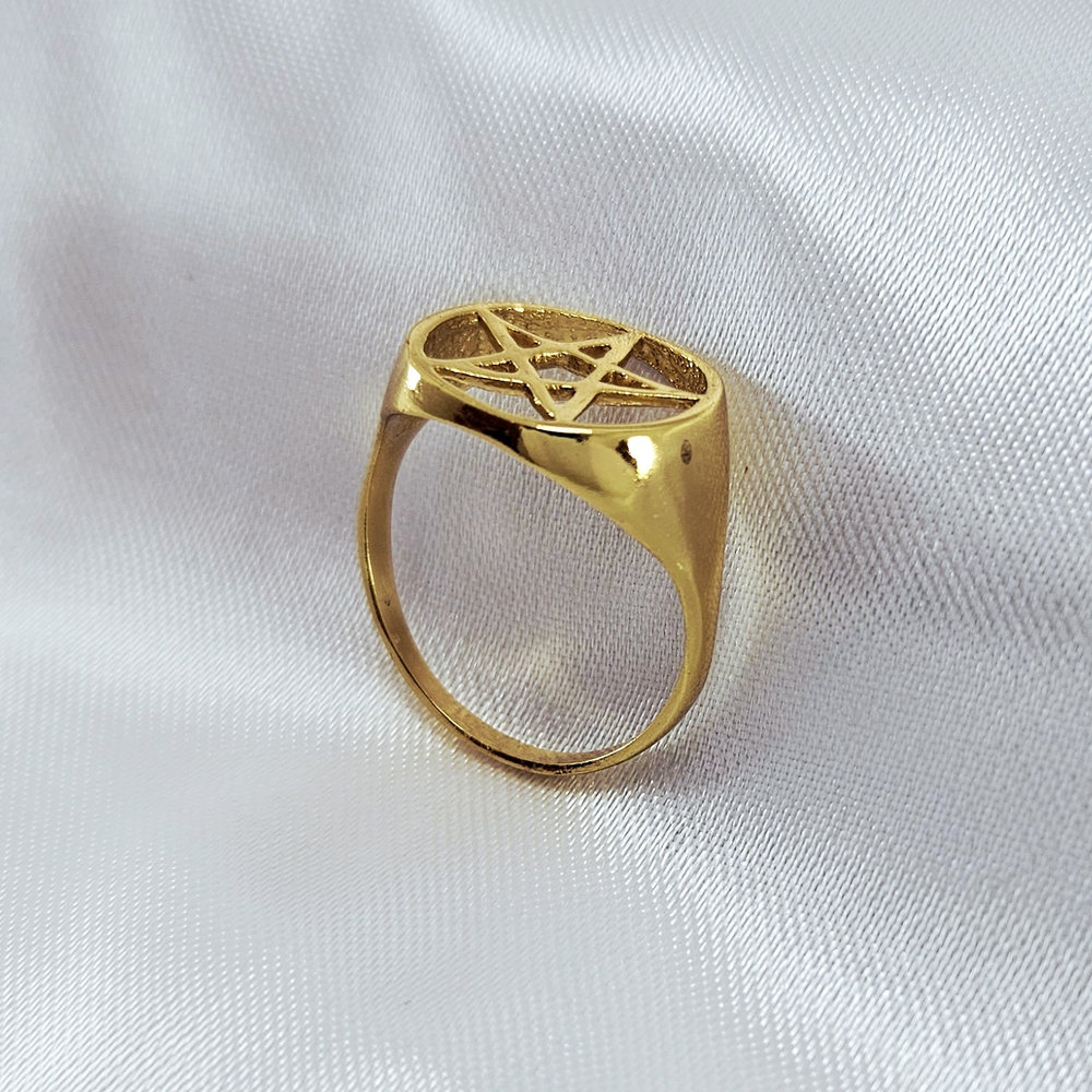 Anel masculino estrela de davi - Imagem 2