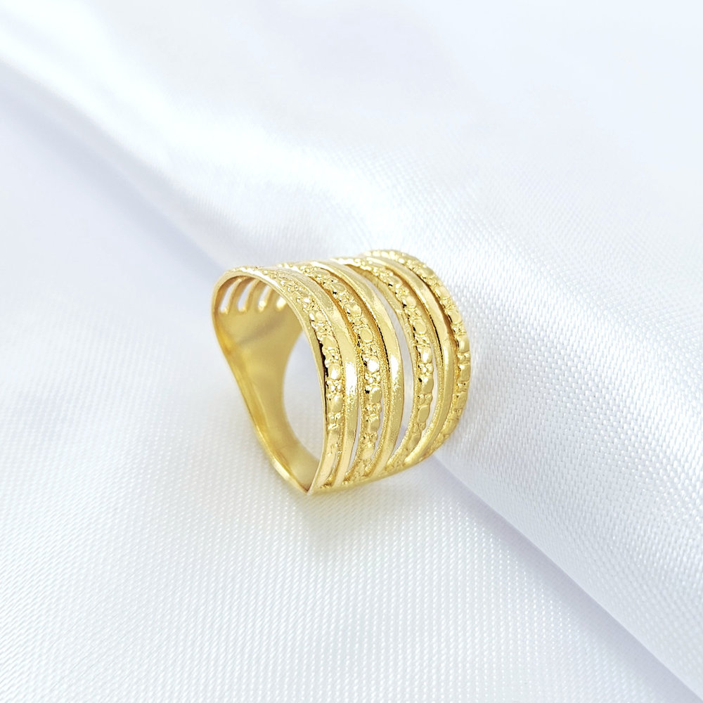 Anel com detalhe liso e fosco - Imagem 2