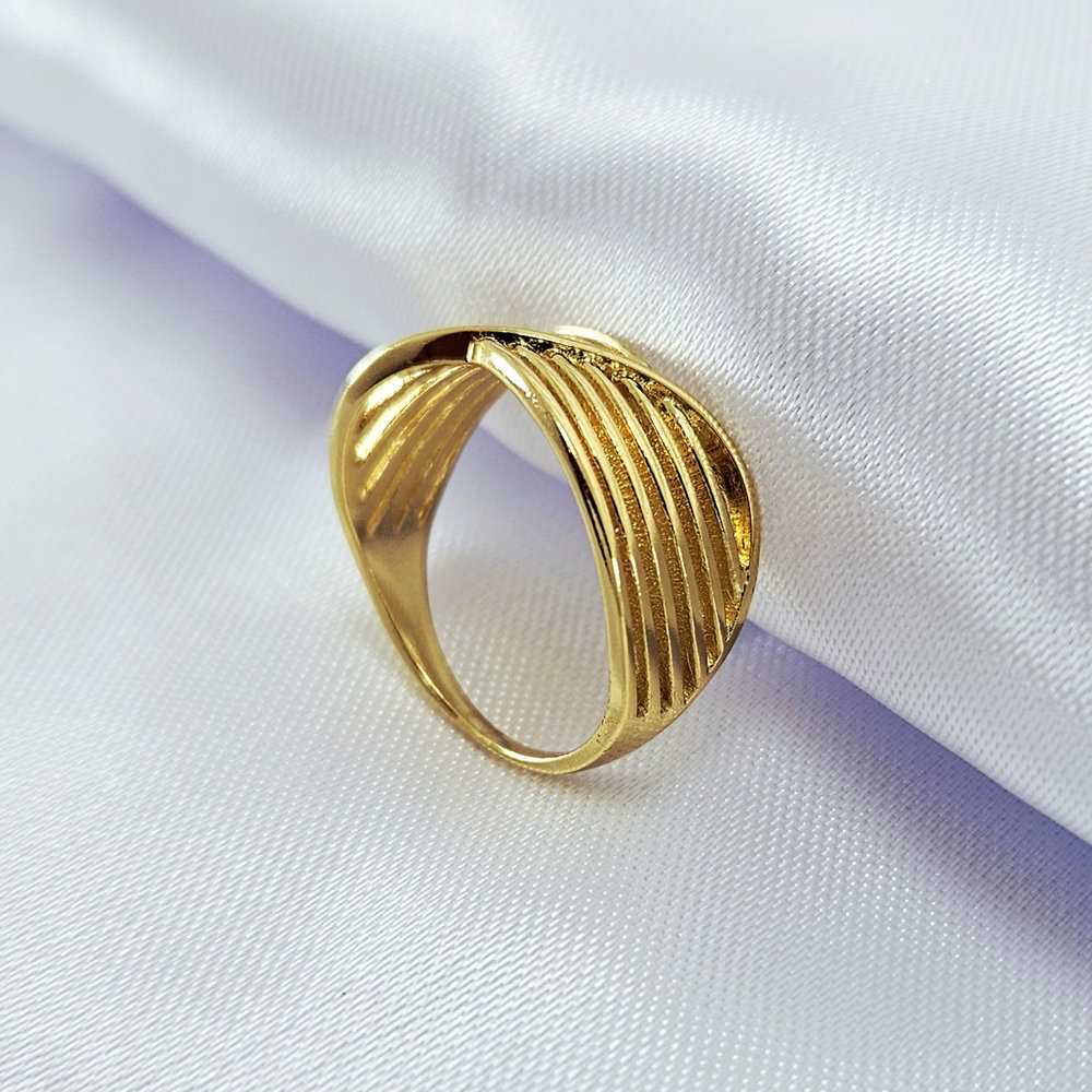 Anel fios vazados lisos