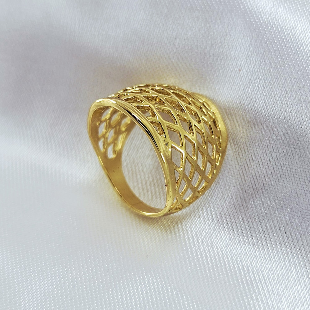 Anel tela vazado liso - Imagem 2