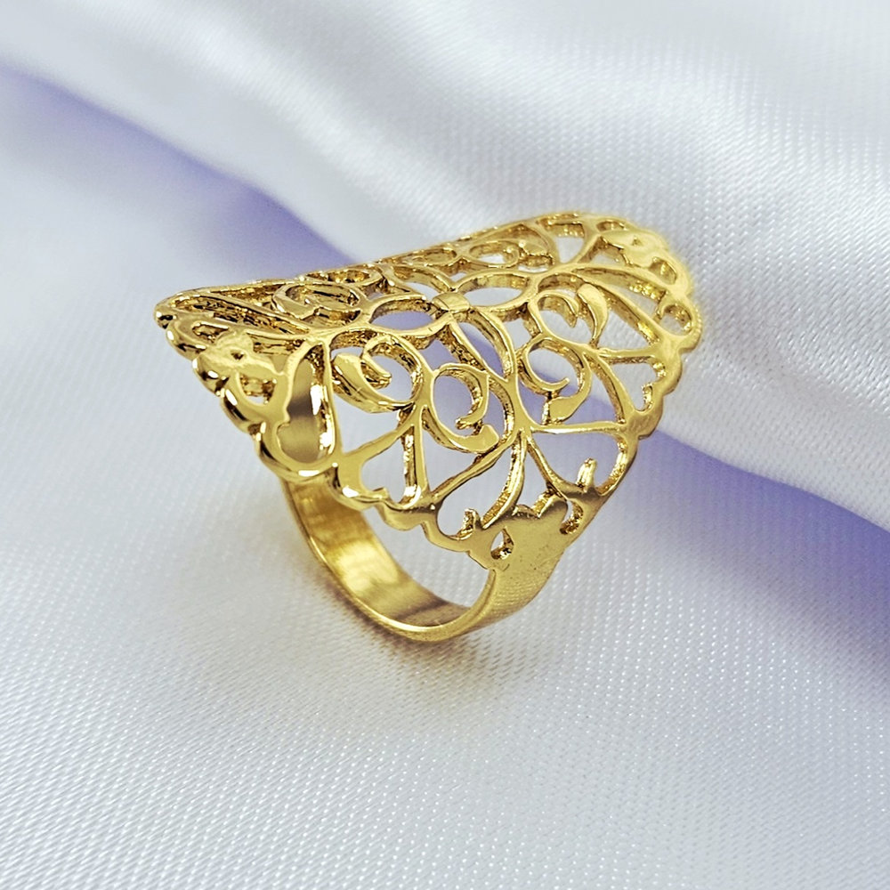 Anel trabalhado vazado - Imagem 2