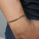 Pulseira masculina elos entrelaçados