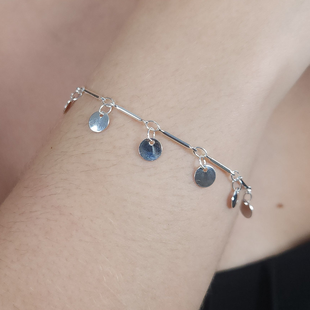 Pulseira elos redondos