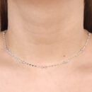 Gargantilha elos vazados chapeados