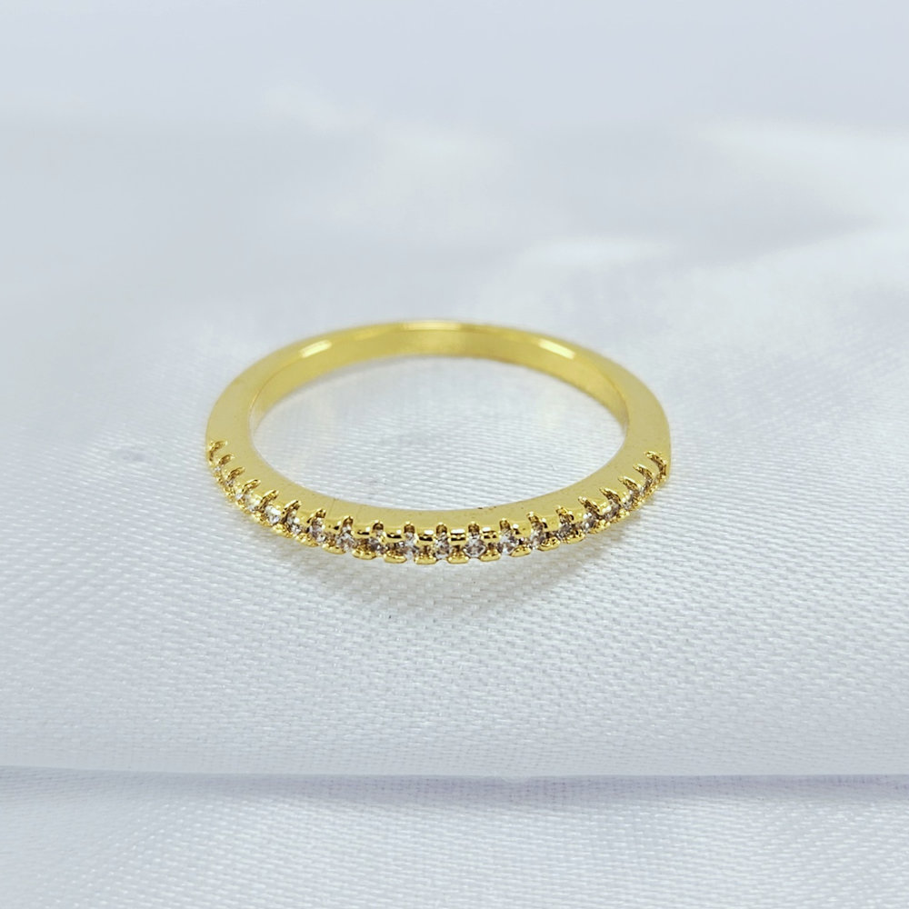 Anel detalhado cravejado - Imagem 2