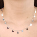 Gargantilha choker borboleta lisa
