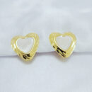 Brinco Dourado com detalhe cintilante