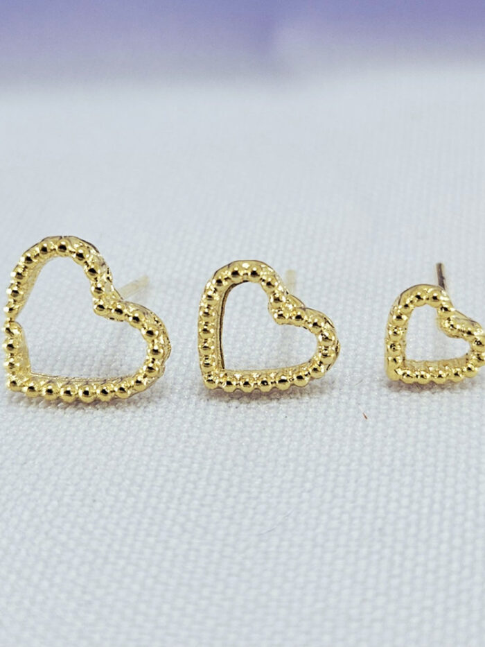 Trio coração detalhado