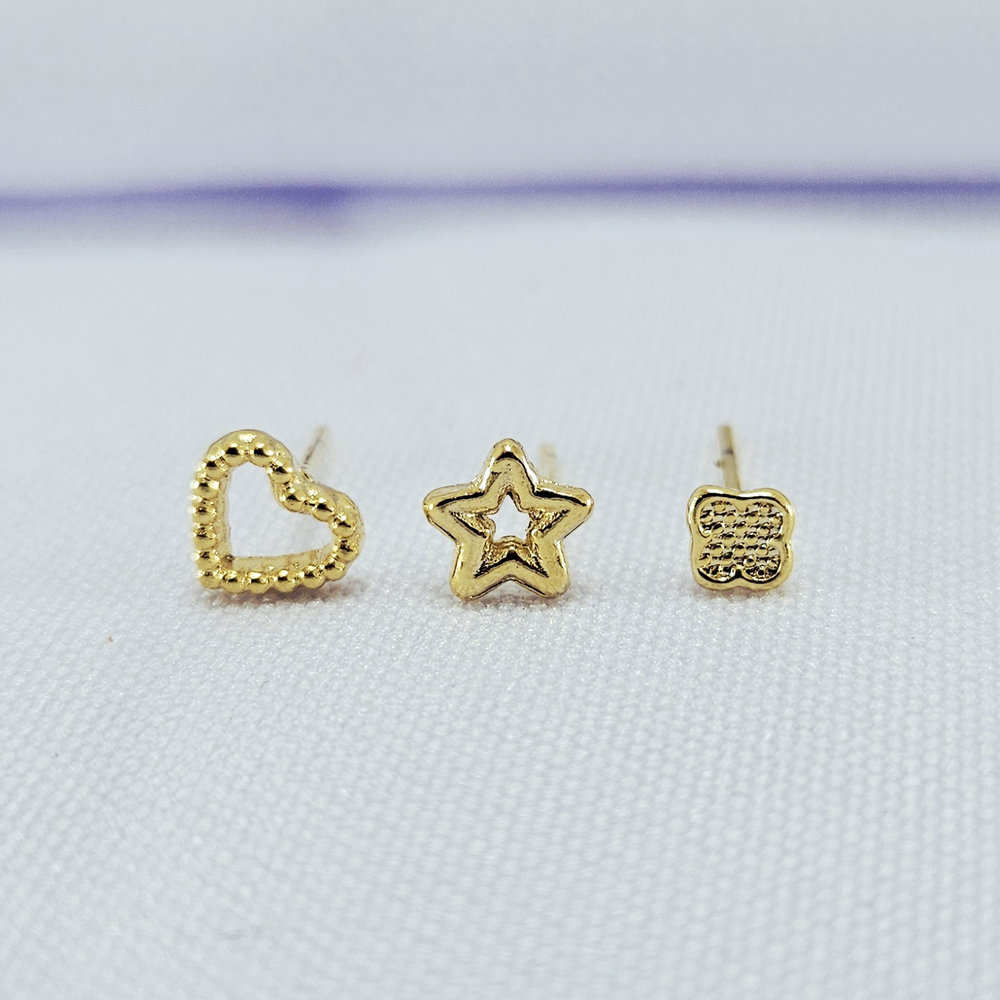 Trio trevo estrela coração