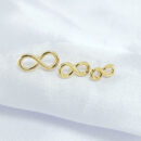 Trio de brincos infinito vazado