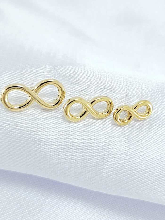 Trio de brincos infinito vazado